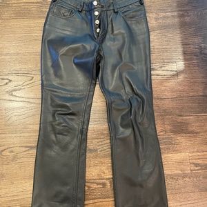 Men leather pants